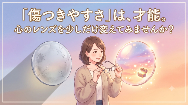 「傷つきやすさ」は、世界を豊かに味わうための才能。心のレンズを少しだけ変えると