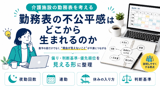 介護施設の勤務表、「なんとなく不公平かも」と思ったときに考えたいこと