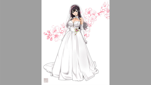【6月の花嫁①】桜をモチーフにしたAラインのウェディングドレス