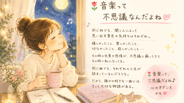 🌷音楽って不思議なんだよね。
