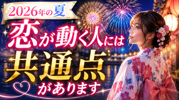 霊視鑑定・この夏、恋が動く人には共通点があります　💗