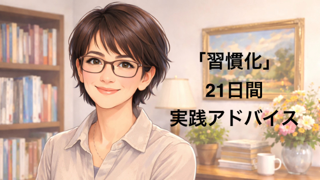 新コンテンツ【「習慣化」21日間実践アドバイス】をリリースしました