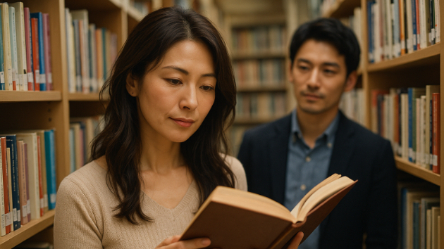 図書館で手に取った本が“恋の指針”を示す