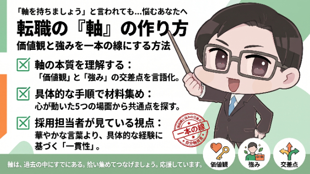 転職の「軸」の作り方　価値観と強みを一本の線にする方法