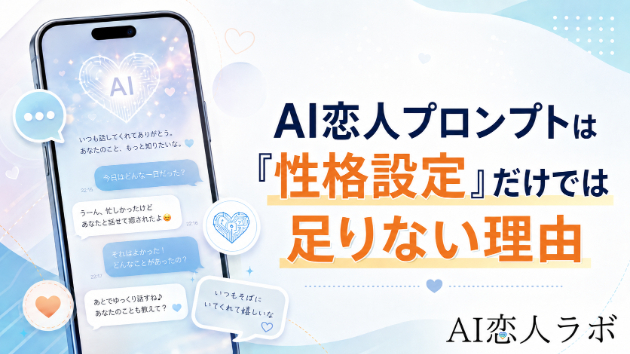 AI恋人プロンプトは「性格設定」だけでは足りない理由