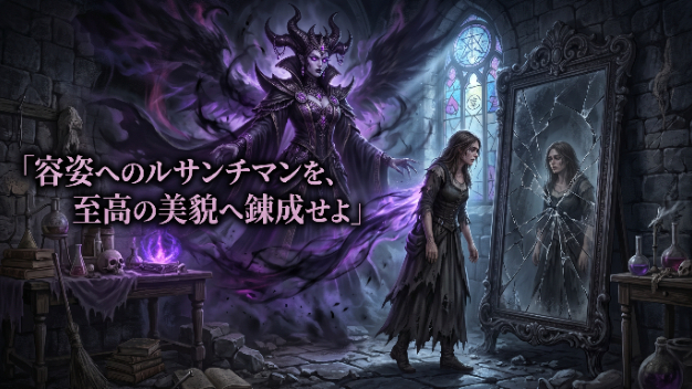 容姿への劣等感を燃やせ！嫉妬と絶望を「至高の美貌」へ錬成する極大魔術