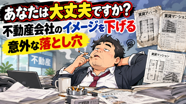 あなたは大丈夫ですか？不動産会社のイメージを下げる意外な落とし穴