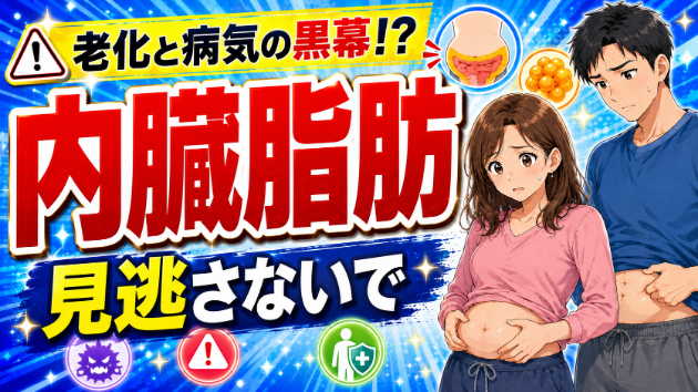 老化と病気の黒幕は内臓脂肪！慢性炎症が全身を傷つける不都合な現実