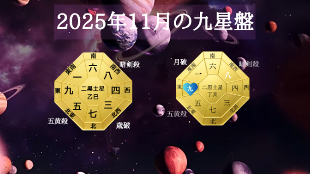 九星気学２０２５年１１月九紫火星の運勢！