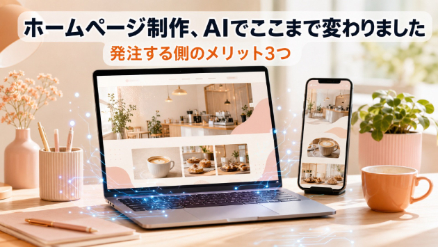 ホームページ制作、AIでここまで変わりました【発注する側のメリット3つ】