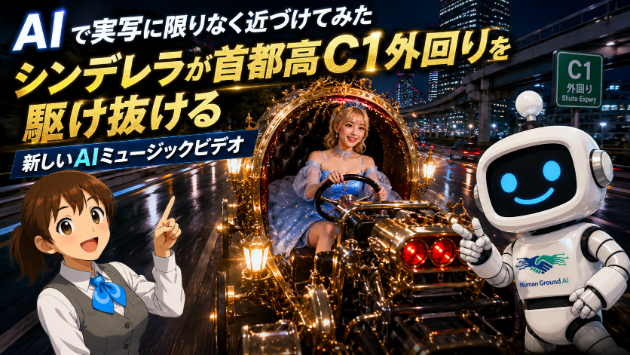 AIでここまで実写に近づく　シンデレラが首都高を駆け抜けるMVを制作しました