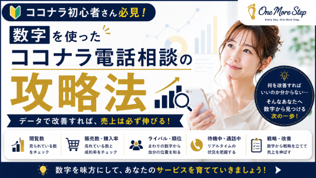 〈ココナラ出品〉数字を使ったココナラ電話相談の攻略法