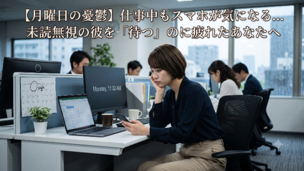 【月曜日の憂鬱】仕事中もスマホが気になる...未読無視の彼を「待つ」のに疲れたあなたへ