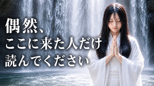 偶然、ここに来た人だけ読んでください