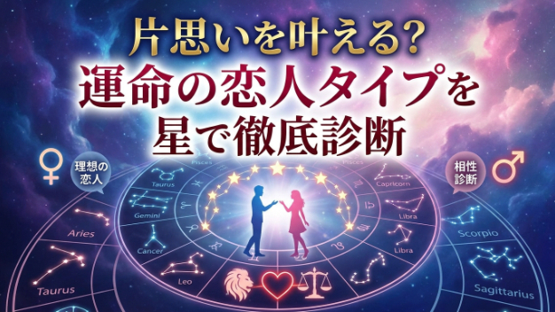 片思いを叶える？運命の恋人タイプを星で徹底診断