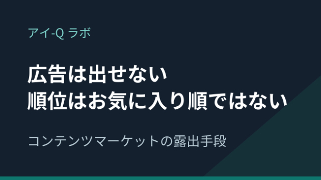 ココナラの広告機能はコンテンツマーケットでは使えません｜露出は3つ、順位はお気に入りで決まっていませんでした