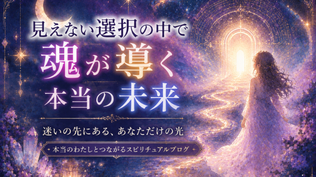 見えない選択の中で魂が導く本当の未来