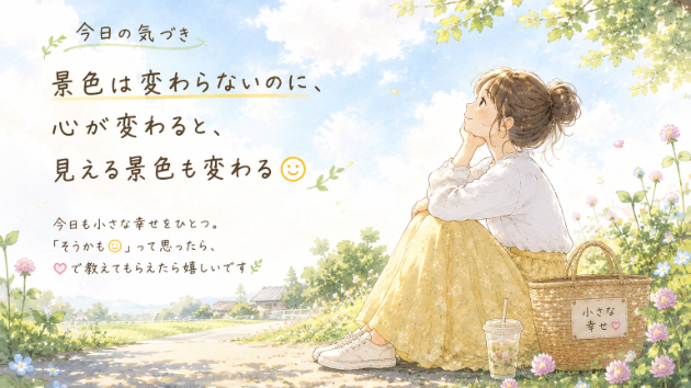 🌱景色は変わらないのに😊