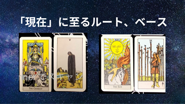 タロット鑑定（サンプル）「現在」に至るルート、ベース