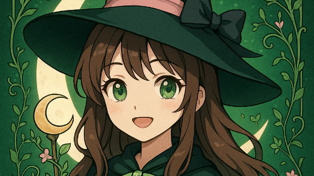 はじめまして！魔女見習いの月乃リンです🧹🌿