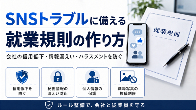 SNSトラブルに備える就業規則の作り方