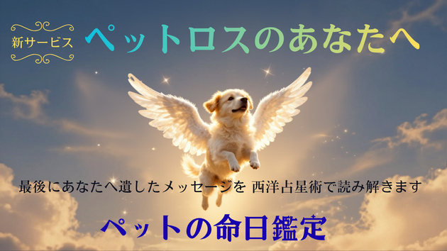 ペットロスの方へ｜新サービス　「愛犬・愛猫の命日鑑定」のご案内