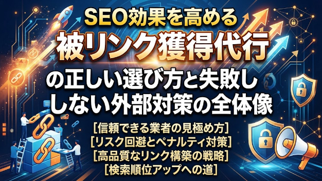 SEO効果を高める「被リンク獲得代行」の正しい選び方と失敗しない外部対策の全体像