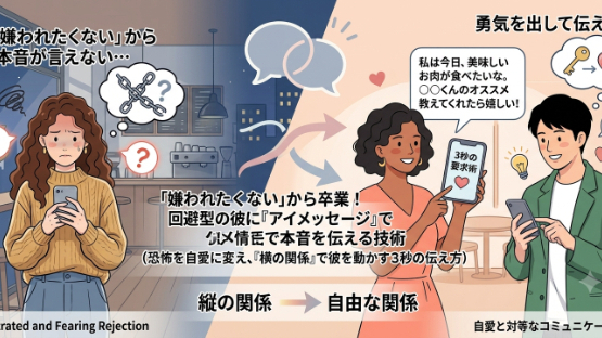 回避型の彼に気持ちを伝えるのが怖い。。。