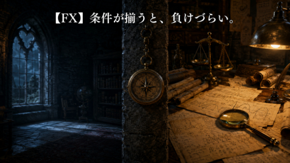 【FX】条件が揃うと、負けづらい。