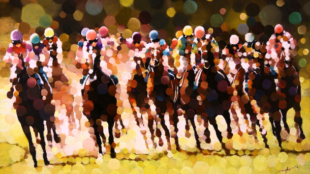 粗点描法☆油彩画【クラシック】〜THE CLASSIC RACE〜