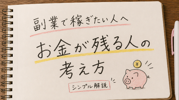 副業で稼ぎたい人が、最初に知るべき「お金が残る人」の考え方