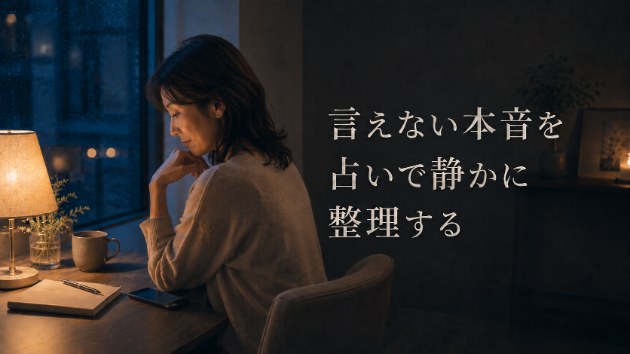 関係を壊したくないから言えない本音を、占いで静かに整理する