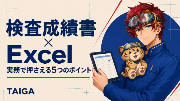 製造業向け｜検査成績書をExcelで作る5つのポイント
