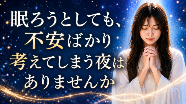 霊視鑑定・眠ろうとしても、不安ばかり考えてしまう夜はありませんか？💗
