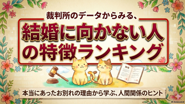 裁判所のデータでみた結婚に向かない人の特徴ランキング