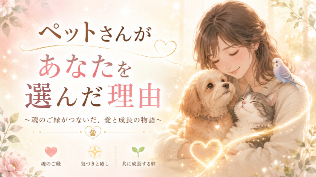 ペットさんが、あなたを選んでやってきた理由