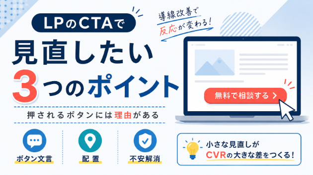 LPのCTAで見直したい3つのポイント