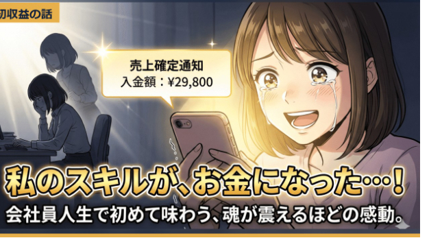 はじめての1件が入る日。金額より大きく変わるものがあります