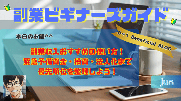 副業収入おすすめの使い方！緊急予備資金・投資・法人化まで優先順位を整理しよう！