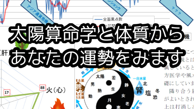 【限定５名20％OFF】太陽算命学と陰陽五行体質からあなたの運勢をみます