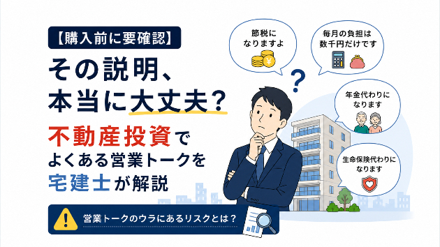 【購入前に要確認】その説明、本当に大丈夫？不動産投資でよくある営業トークを宅建士が解説