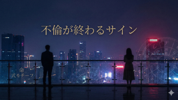 不倫が突然終わる前兆3つ
