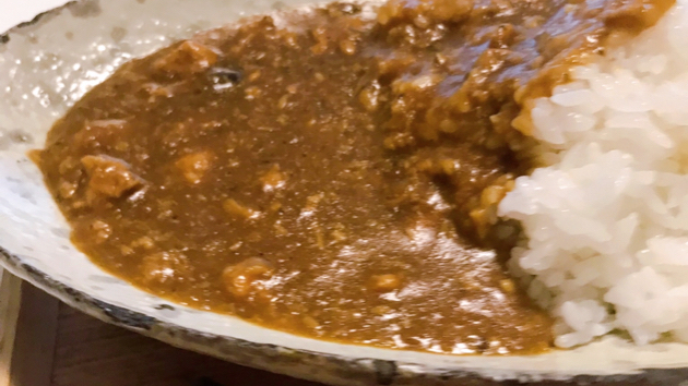 鶏ひき肉とキノコのカレー