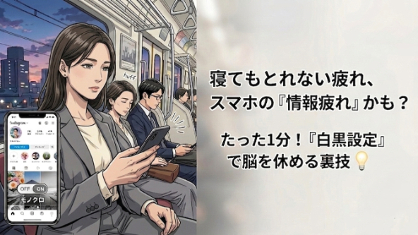 白黒画面で心をリセットする3つの習慣
