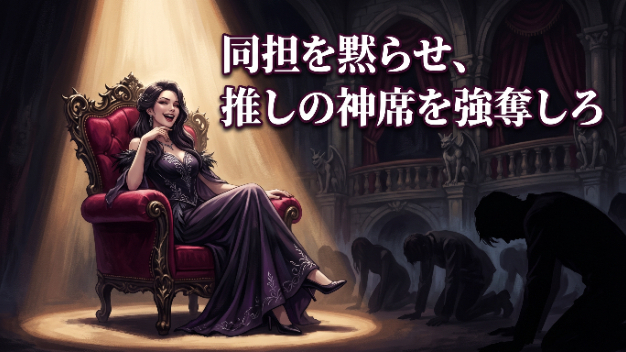 同担への「狂気にも似た嫉妬」を肯定しろ！神席を強奪する最強の呪詛