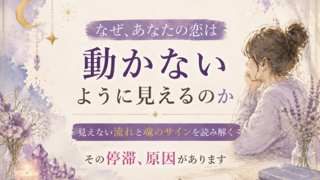 なぜ、あなたの恋は動かないように見えるのか