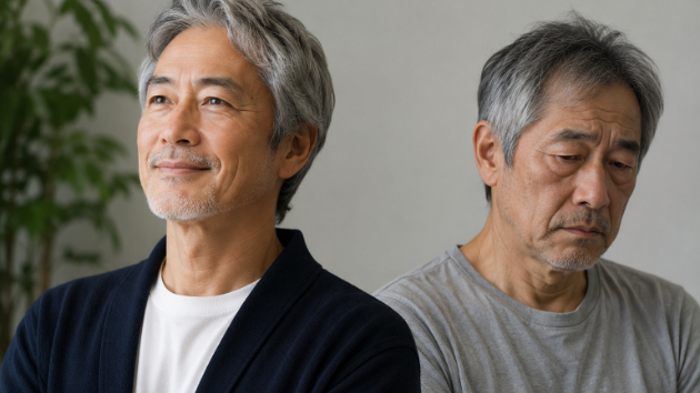 白髪でも若く見える男と、老けて見える男の差
