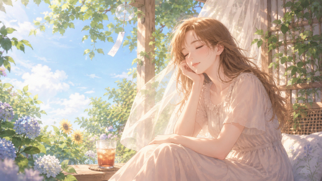 夏の恋に疲れた日は、心と体を先に休ませて🎐🌻