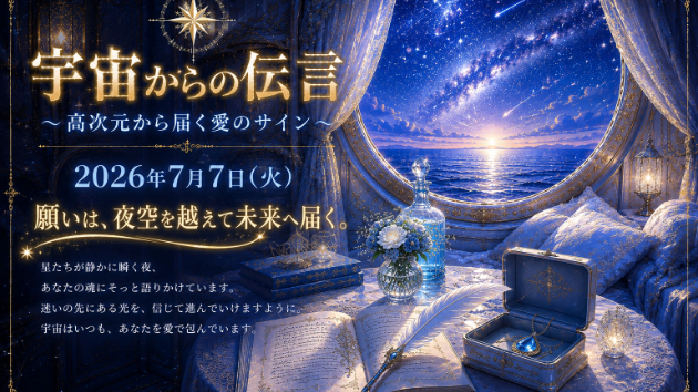 7月7日(火)宇宙からのメッセージ