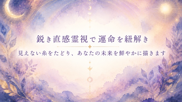 魂の予兆を読み解く霊視で、未来の道を照らす